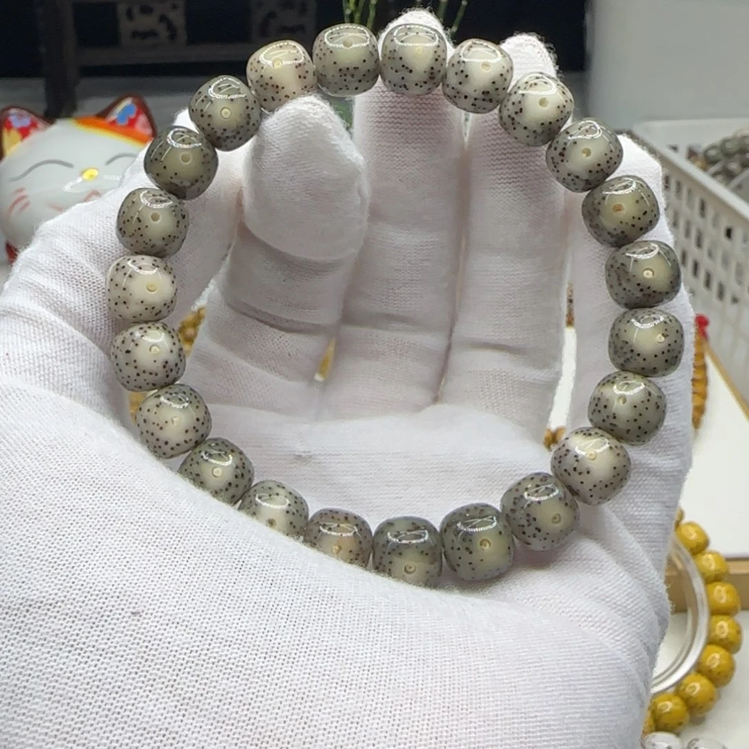 手串星月菩提玻璃底10×9一朵果a7