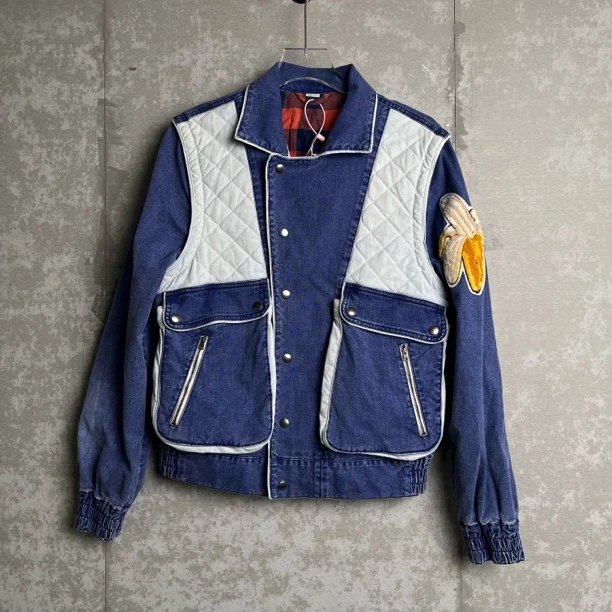 未使用 GUCCI/古驰 46*1/古驰贴布香蕉背后logo棉服外套/14288/JP