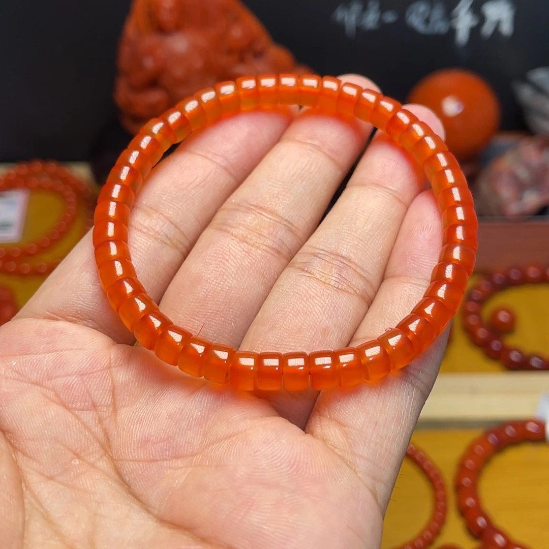 南红玛瑙手串未镶嵌