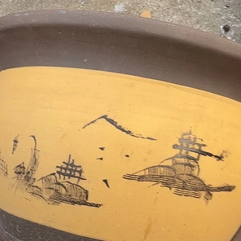 紫砂30黄山花盆花盆花盆