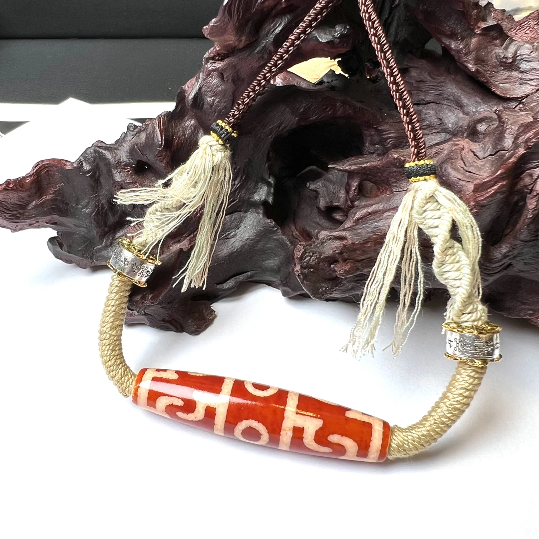 【艺心珠宝】玛瑙红肉莲师三锁骨链T09096