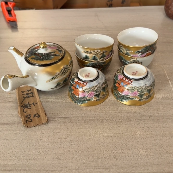 瓷片茶道具工艺品