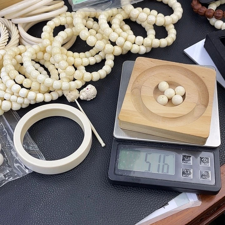 猛犸象牙手串/手链/手镯全品带眼散珠