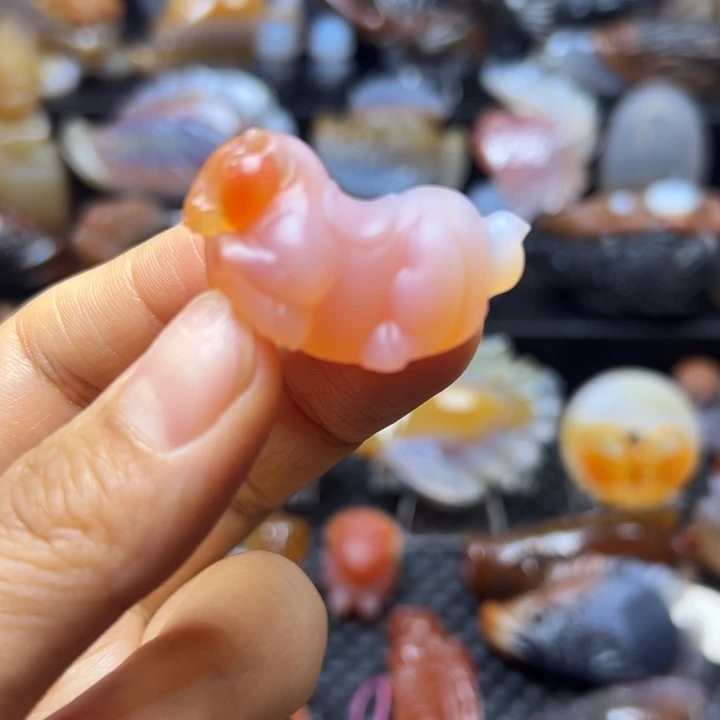 玛瑙/玉髓未镶嵌吊坠(赠链)