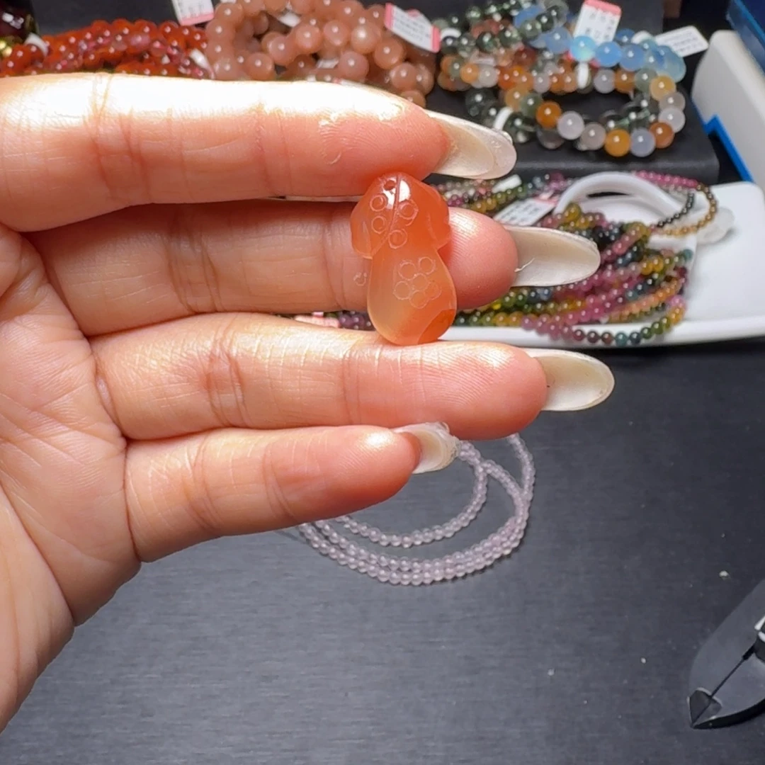 南红玛瑙未镶嵌手链天然南红玛瑙配件