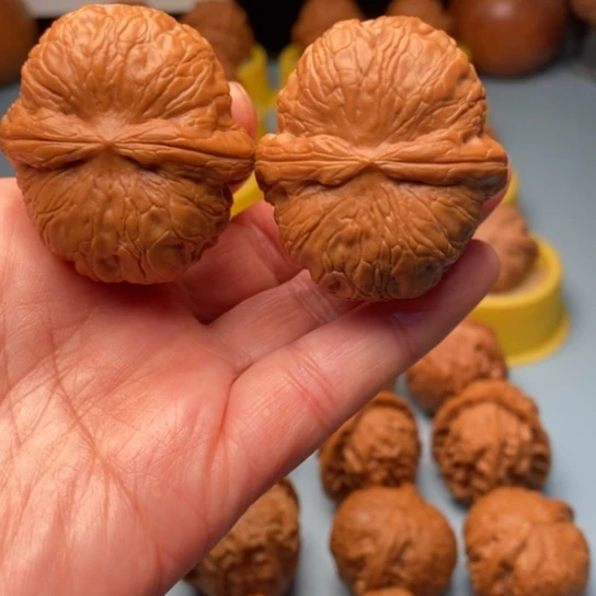 吊坠文玩核桃元宝精对 42