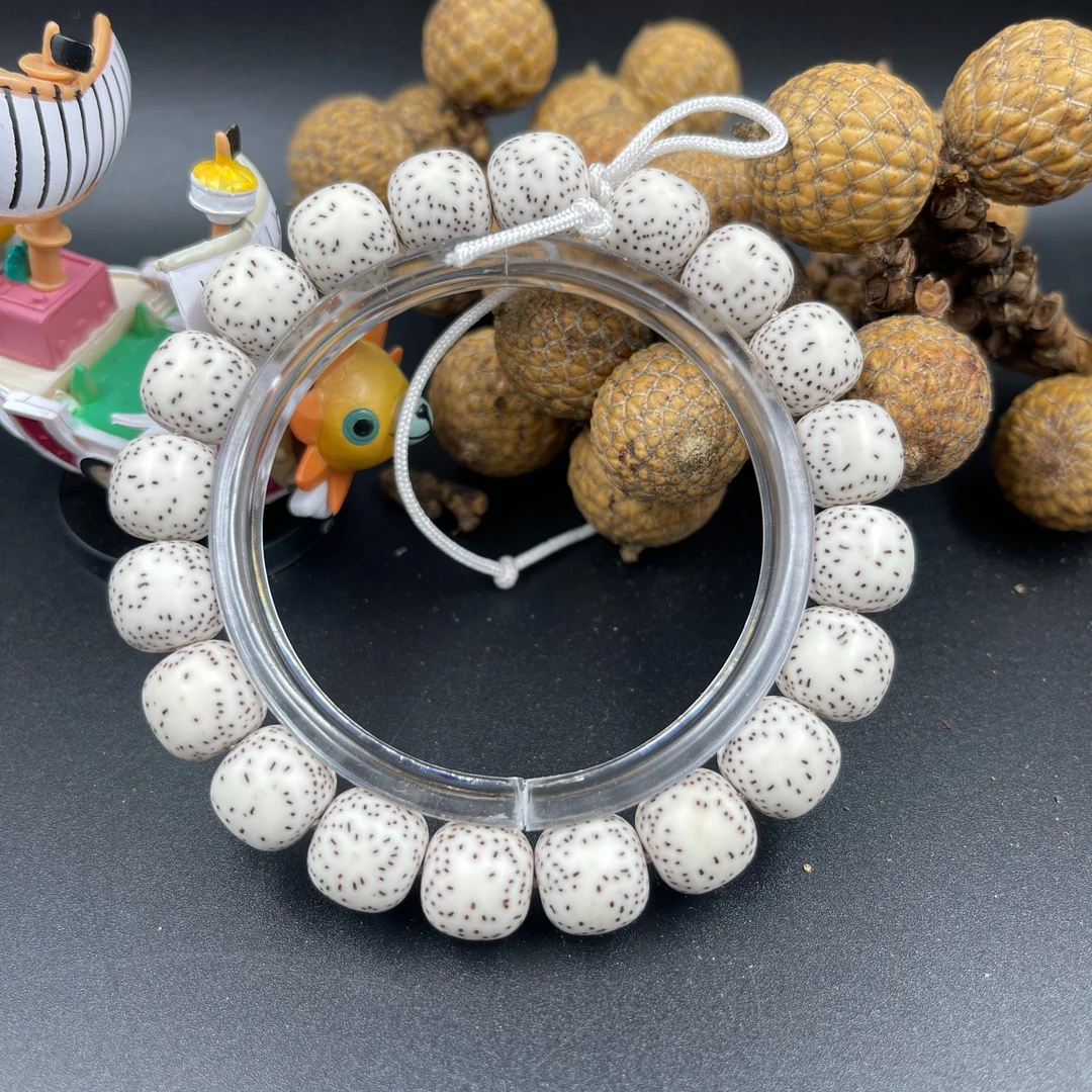 海南原生态星月菩提手串卡12针尖星