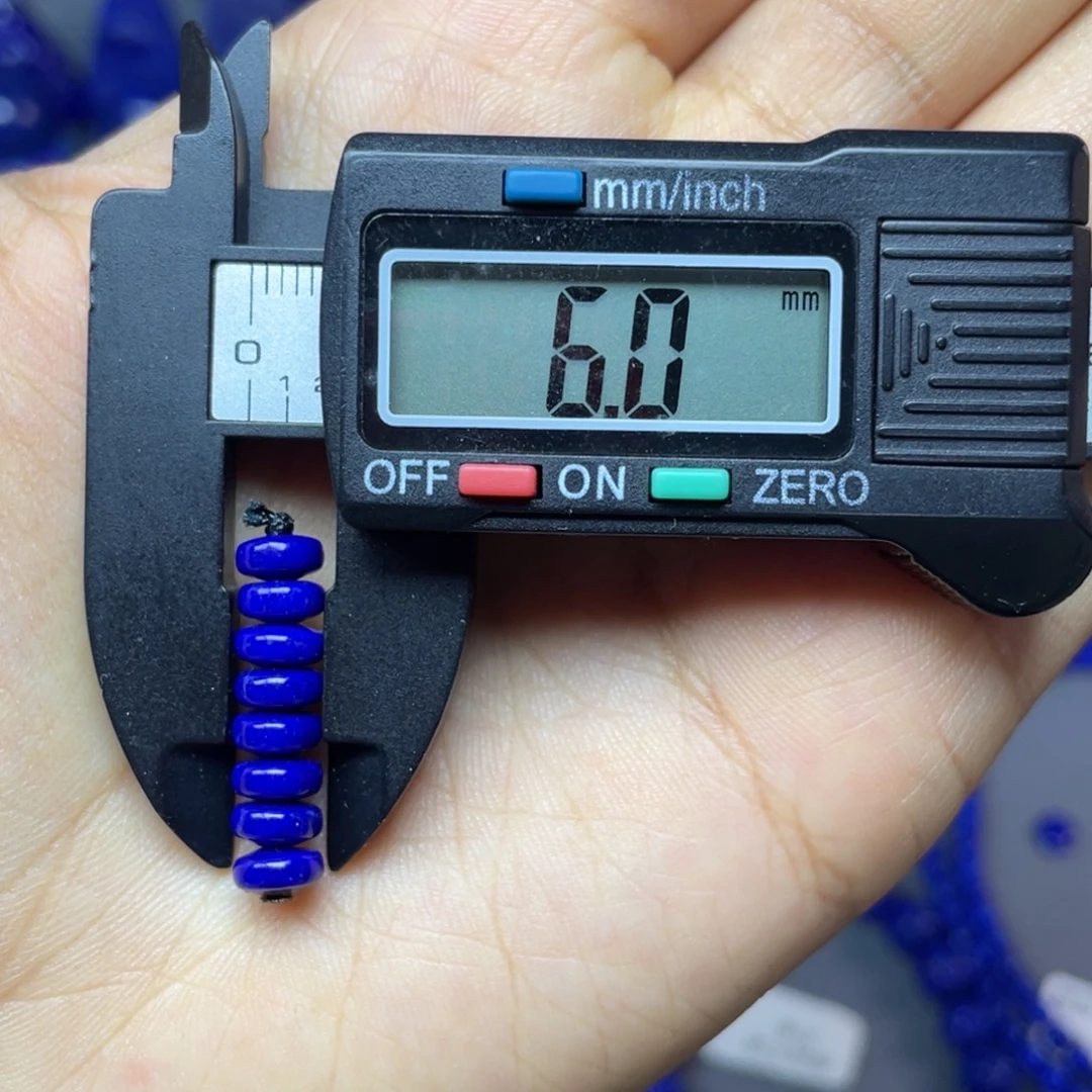 青金石未镶嵌6mm隔片配饰