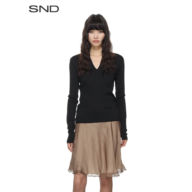 【CARVEN 设计师品牌】SND PS25 V领套头ZZ衫