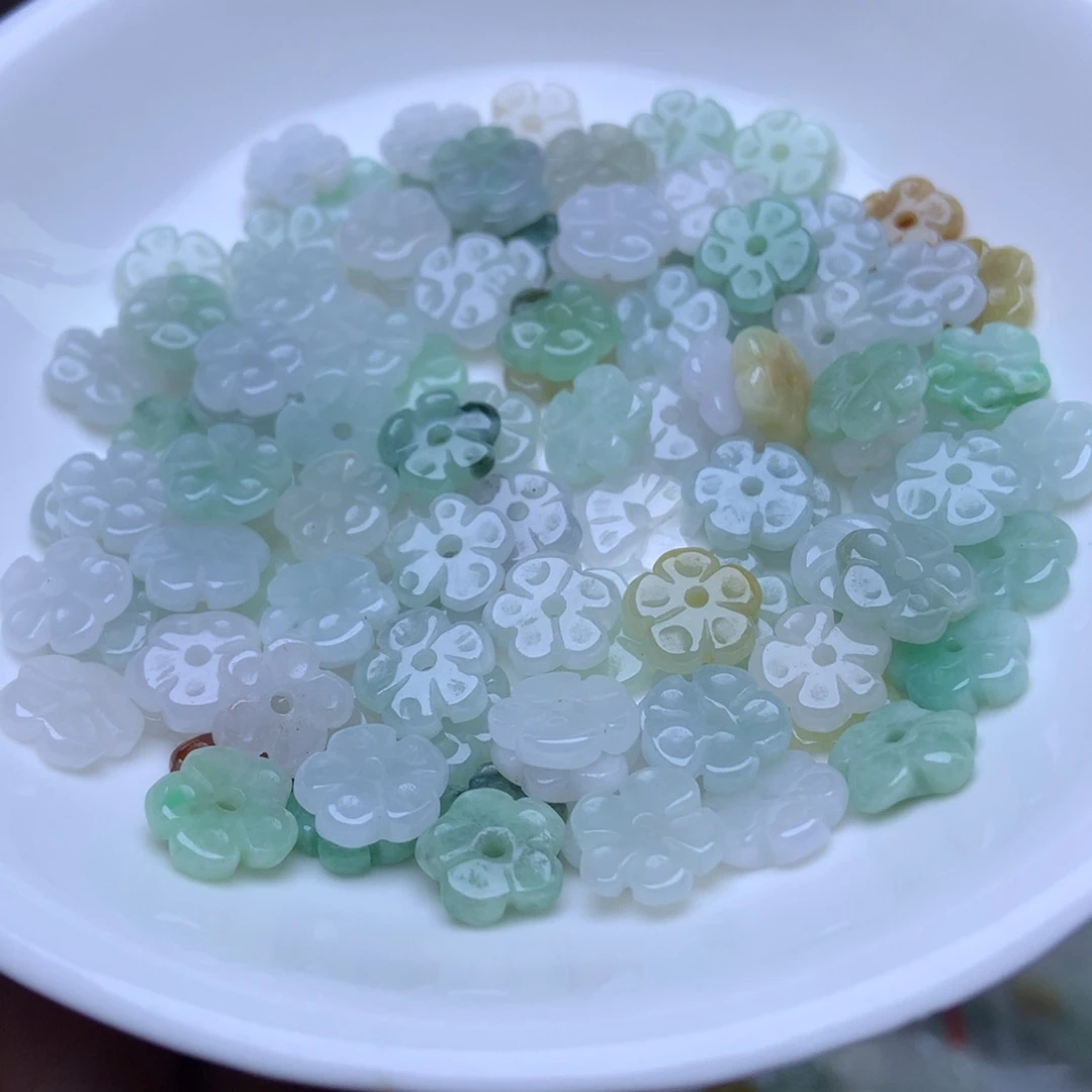 未镶嵌手链翡翠卡9冰五瓣花20个