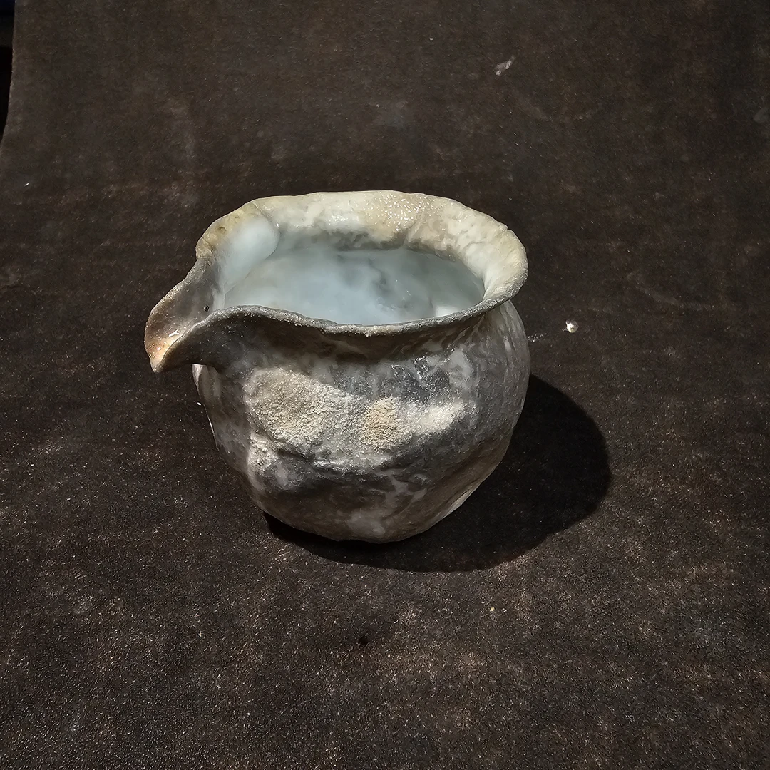 极阳柴烧玉泥公道杯90