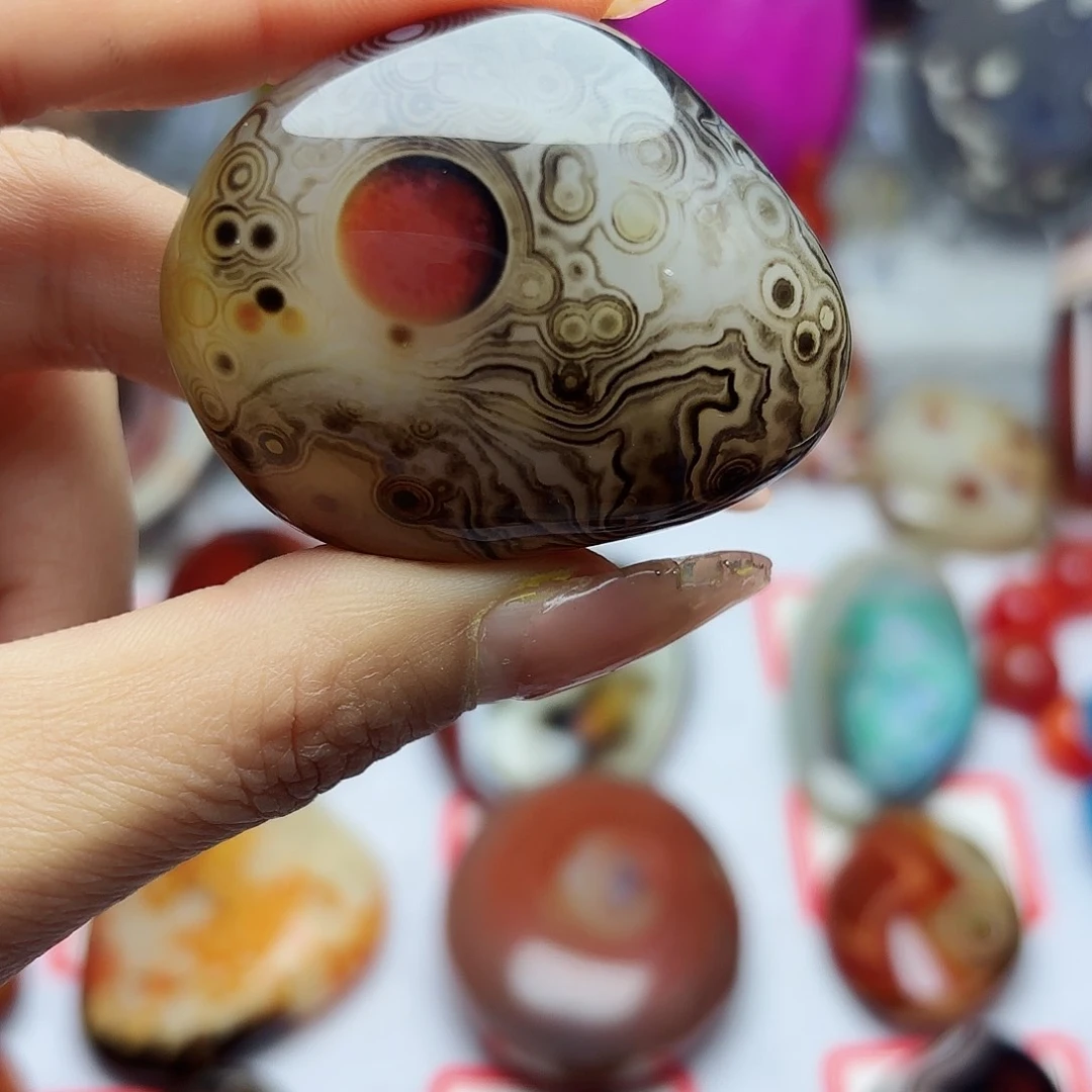 玛瑙/玉髓珠宝奇石未镶嵌丹*