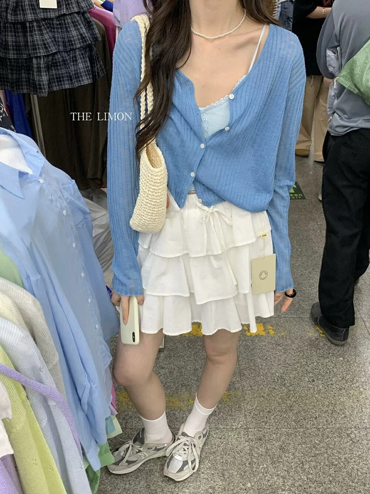 新疆包邮【Z64】针织v领开衫-衣长54