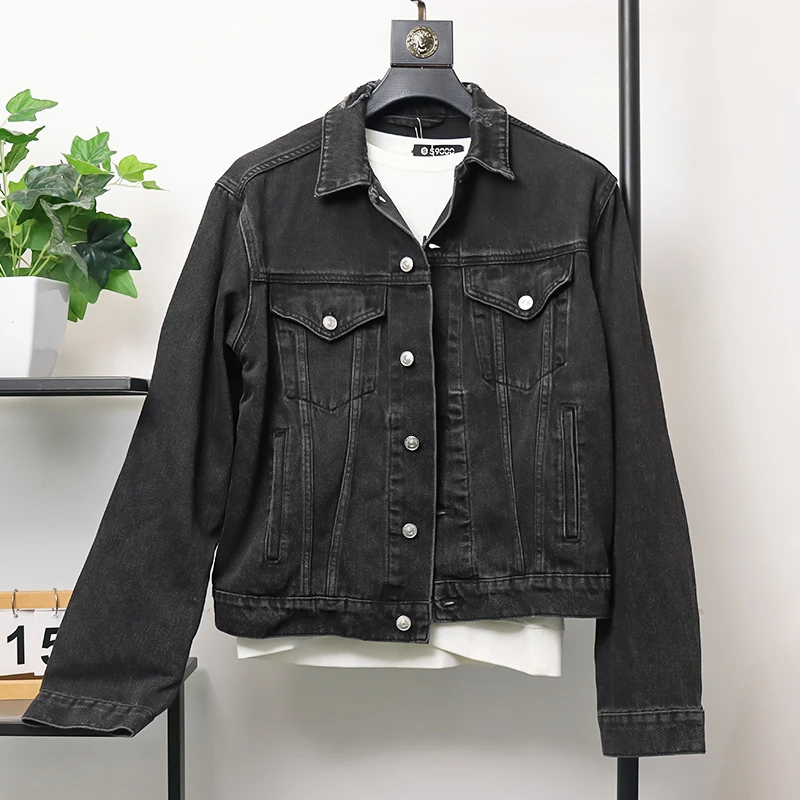 B黎-原  新品 男潮流时尚春秋新款潮牌破洞款百搭牛仔外套9022