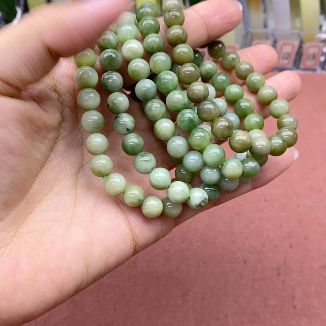 和田玉未镶嵌手串卡8