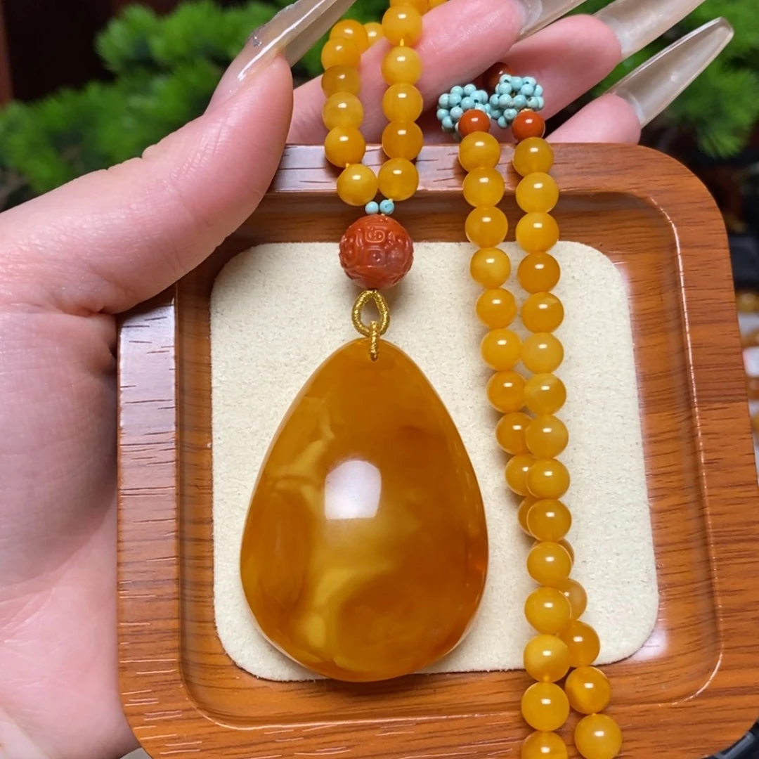 【闪购商品】蜜蜡颈饰未镶嵌项链