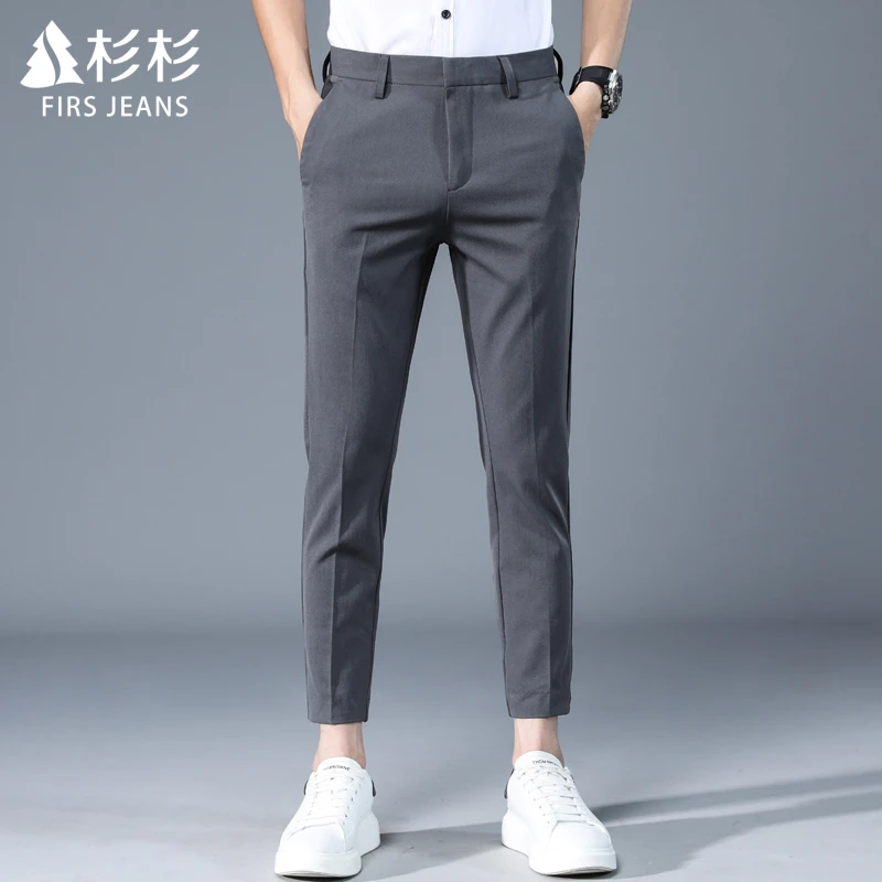 FIRS JEANS杉杉九分休闲裤男款夏季薄款小西裤男士高级感裤子男装