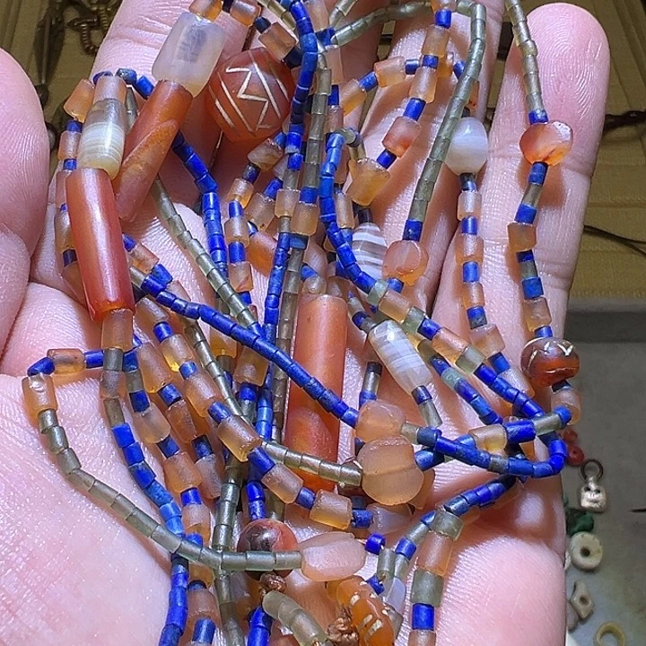 西亚项链老珠子一条