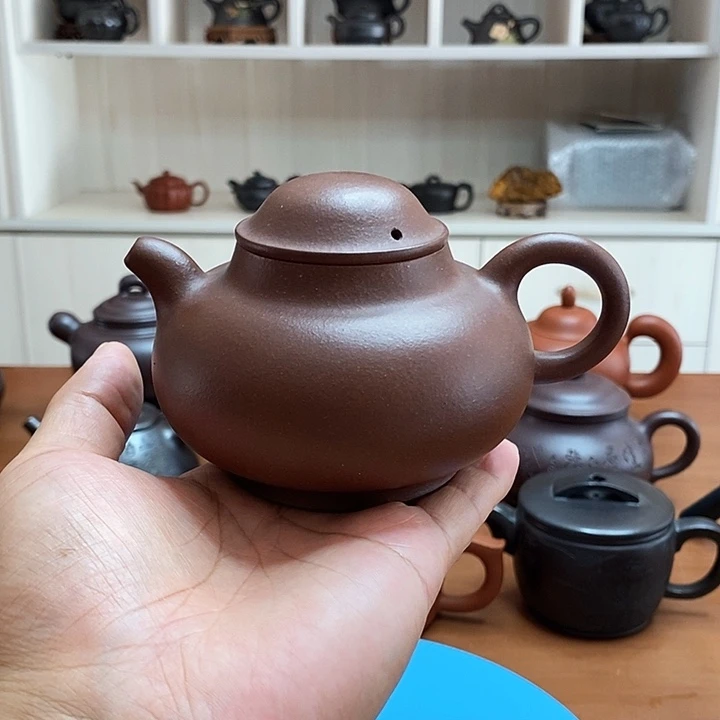 茶壶紫砂原矿底槽清鱼翁壶230