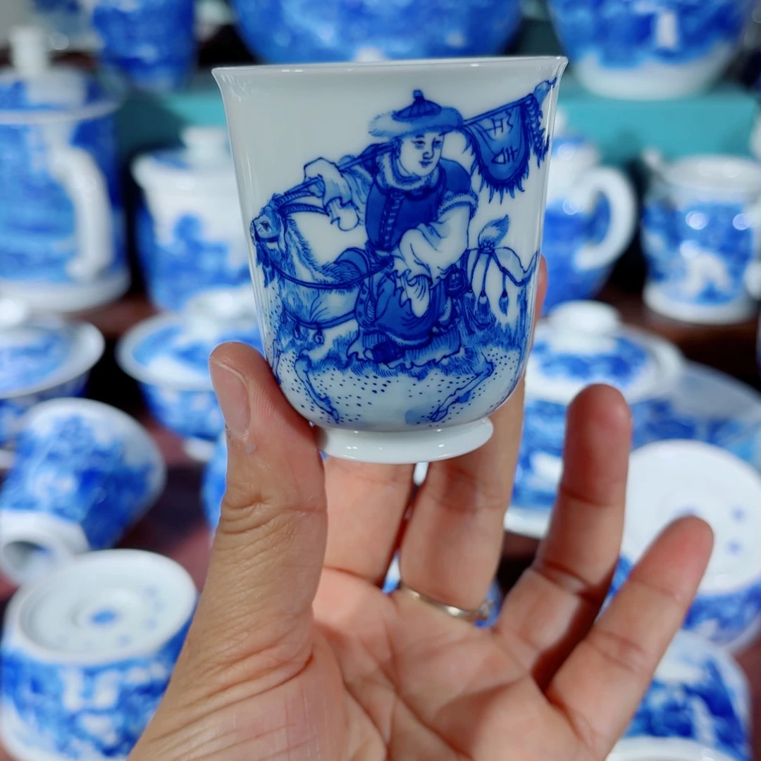 杯全手工全手绘陶瓷