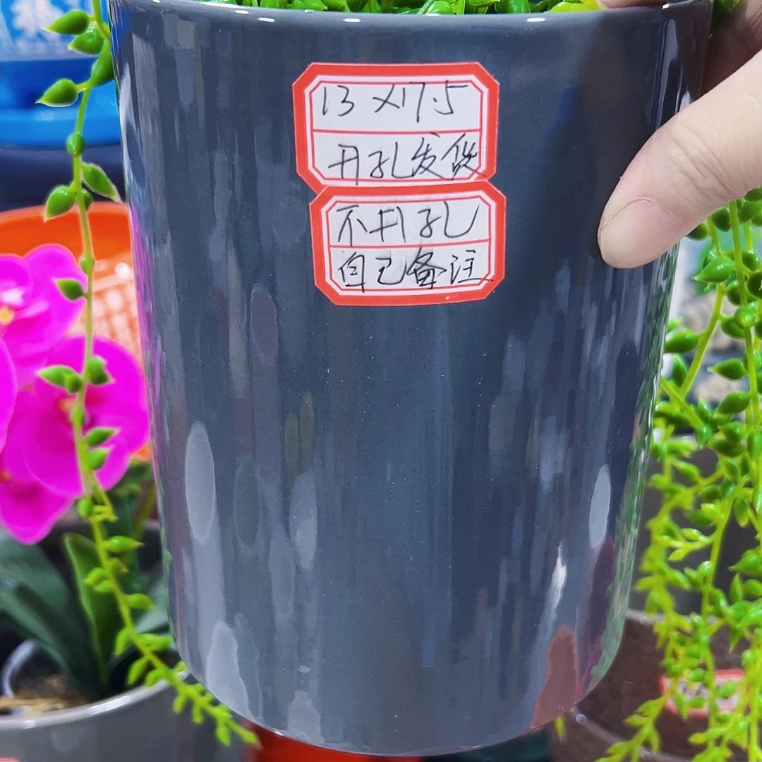 有孔外贸尾单陶瓷花盆凑单10米包邮
