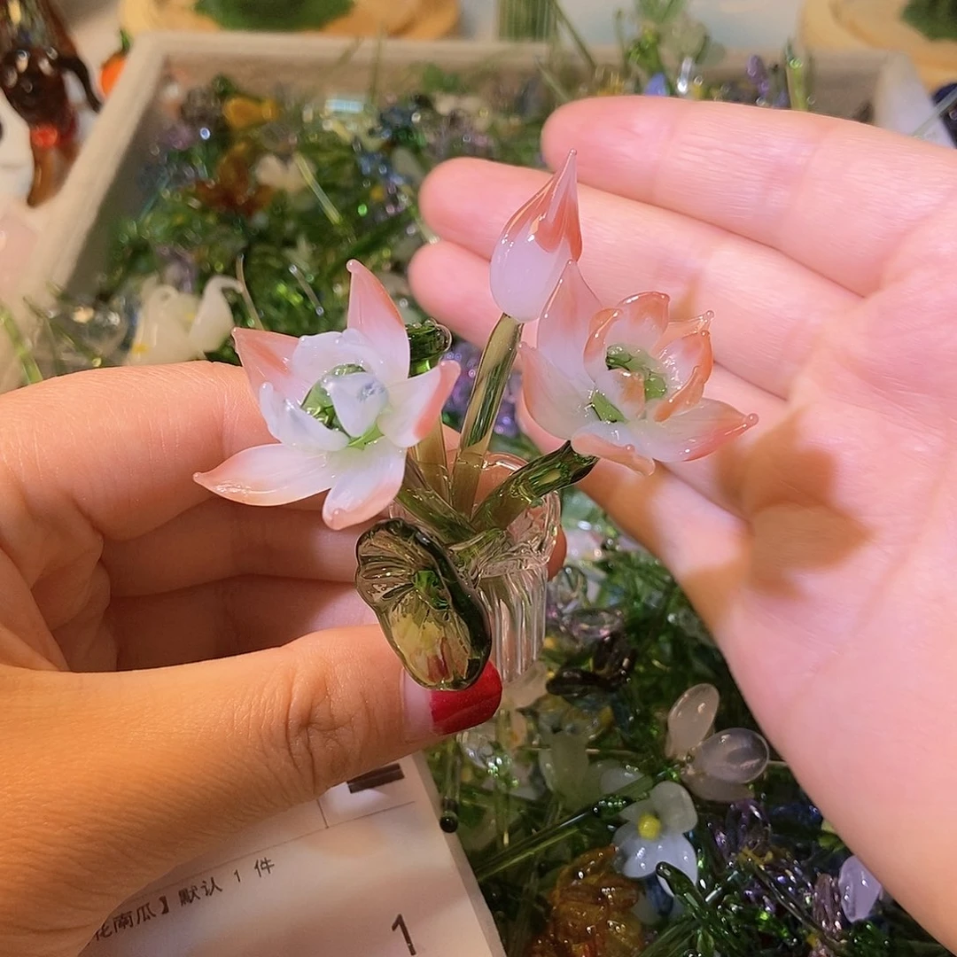 琉璃手工艺品鱼****大荷花