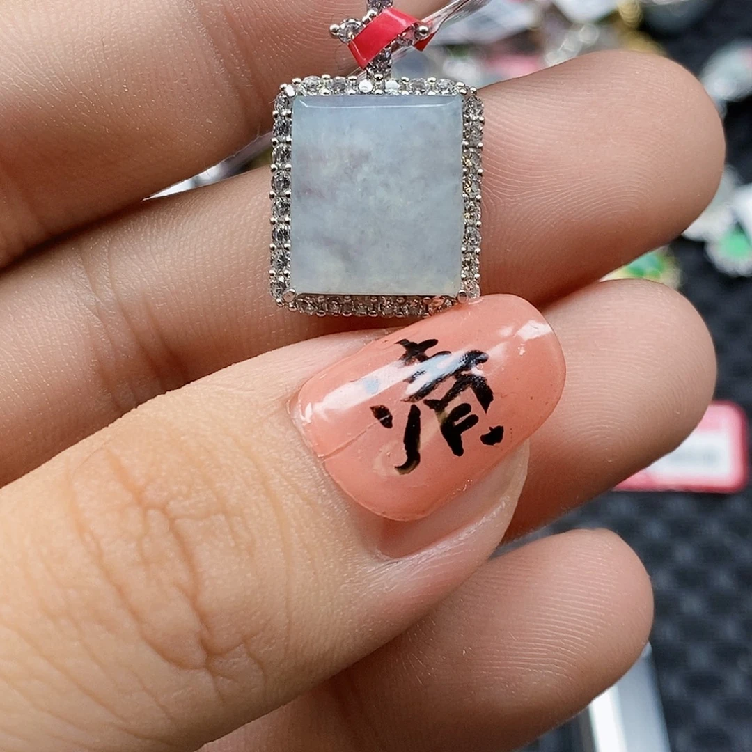 翡翠银S925镶嵌戒指