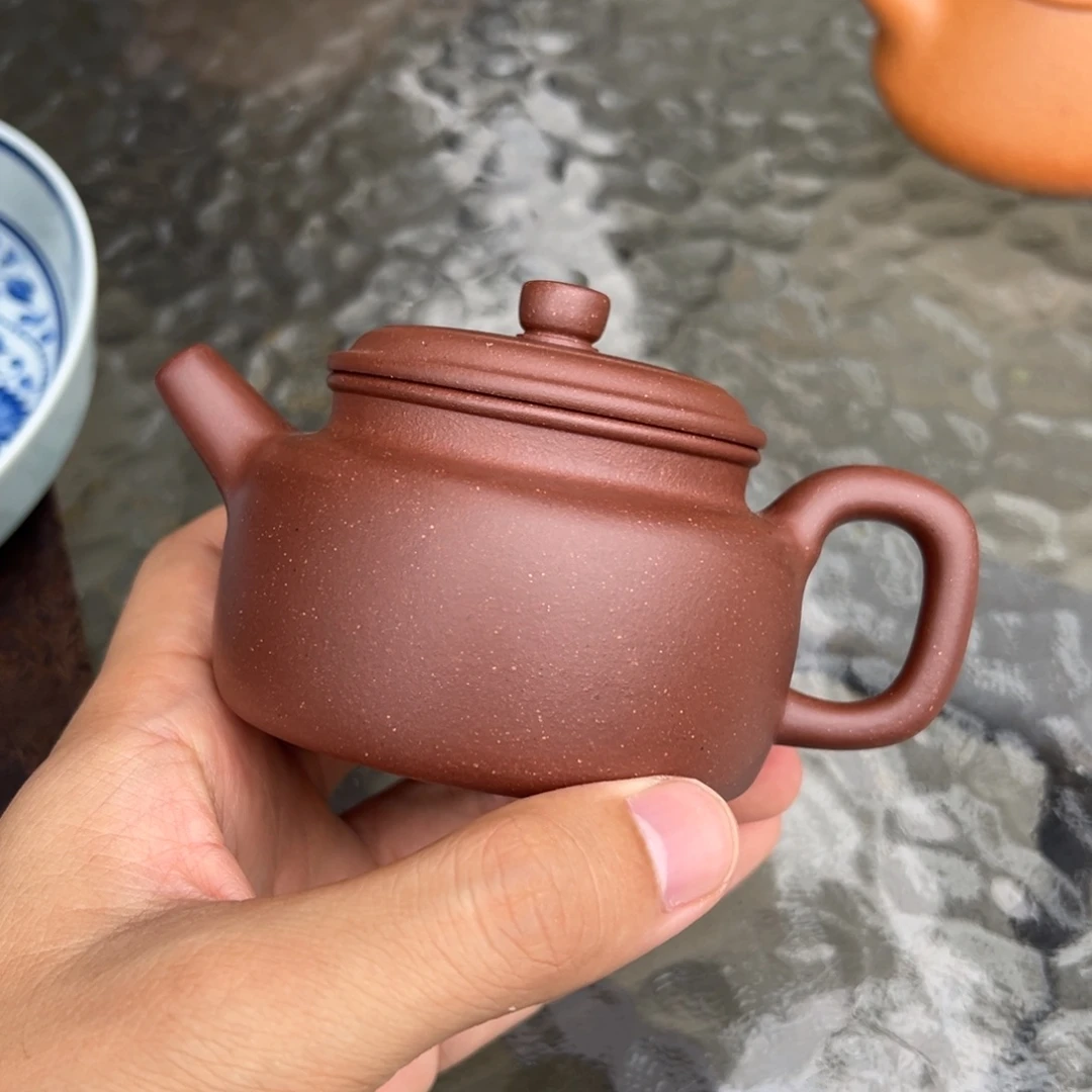 凉***仔茶壶紫砂紫泥德钟