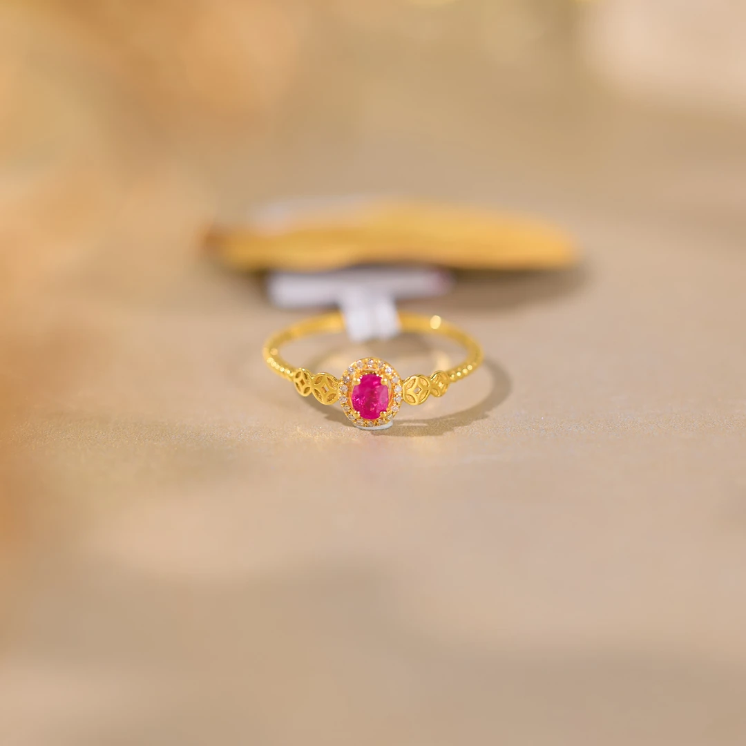 【歪歪】红宝石戒指*18K金（多样性发一）XB-S7362