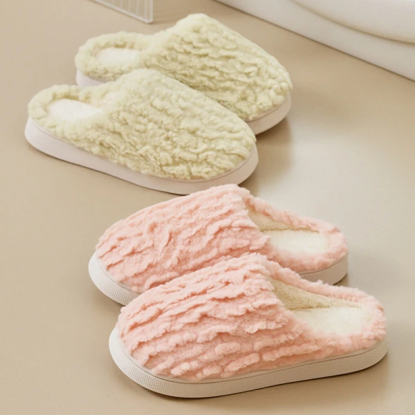 保暖棉拖鞋女款冬季2025新款室内家居防滑情侣加绒室内拖鞋
