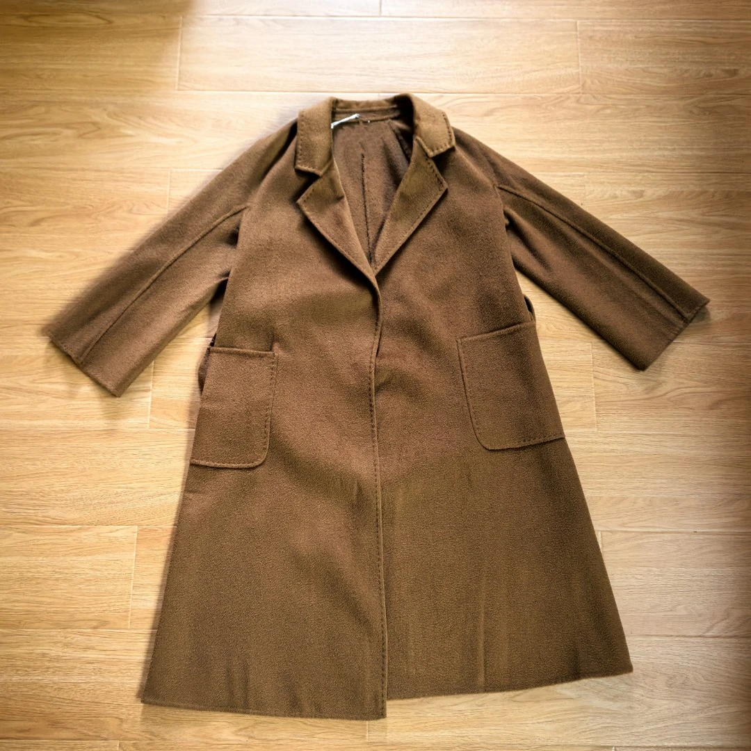 【南油玲姐】卡其色双面大衣WT6839