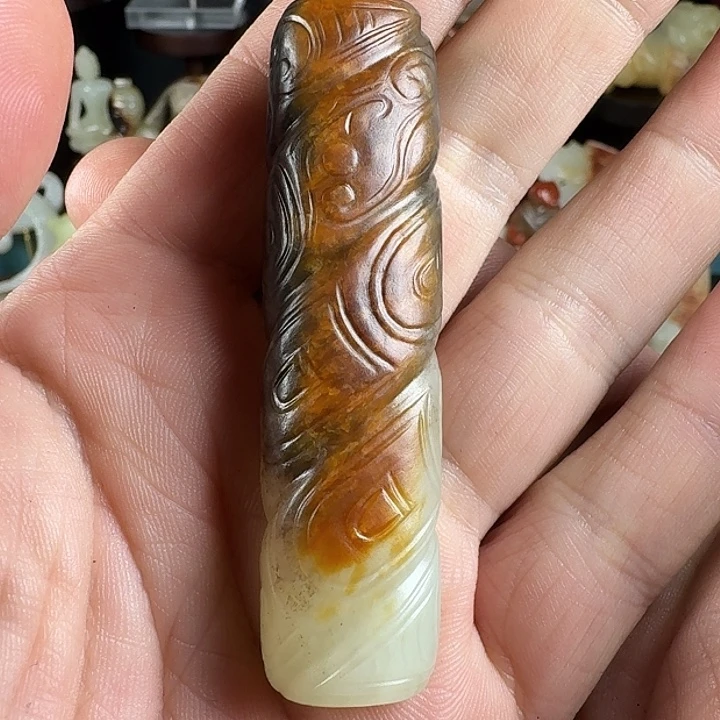 闻***堂和田玉（糖玉）未镶嵌挂件
