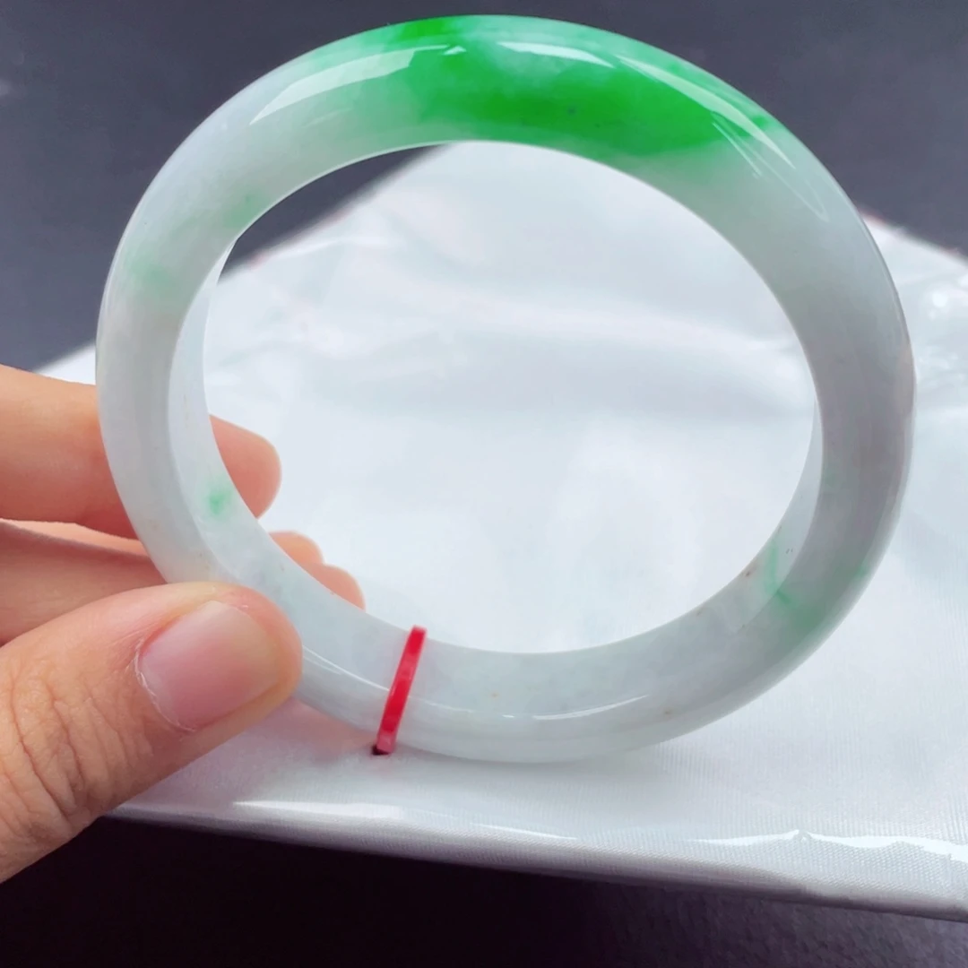 翡翠未镶嵌手镯5960正圈