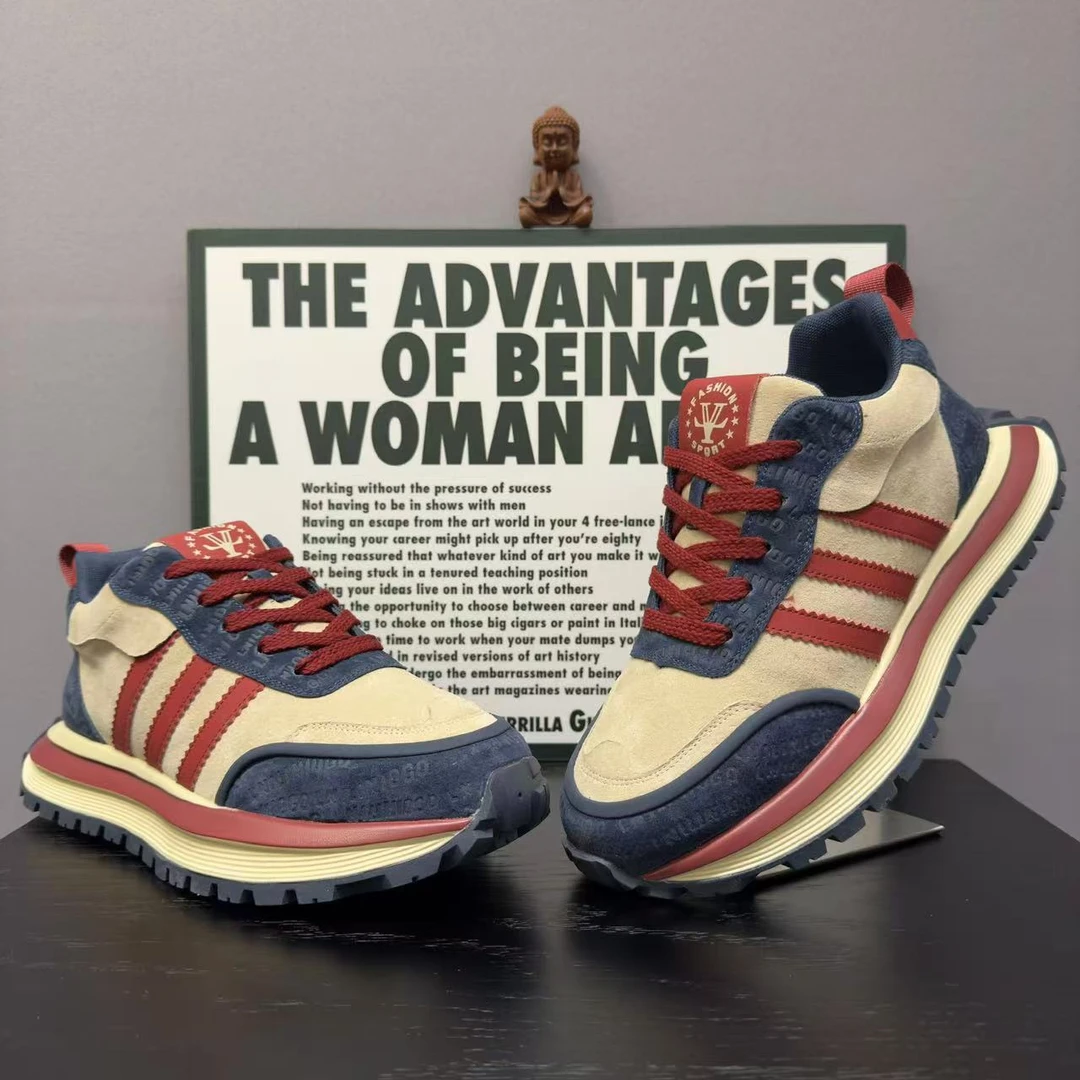 【鑫鑫潮鞋】2024年秋冬新款时尚百搭增高厚底舒适户外软底阿甘男鞋