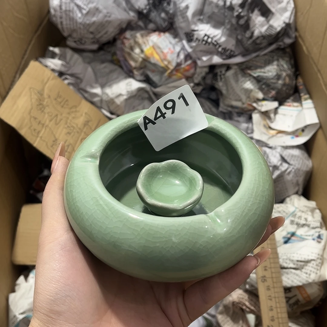 锦***婆瓷片茶摆件工艺品摆件666