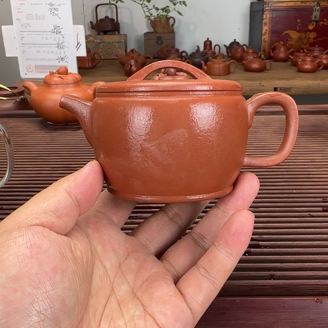 那***路茶壶紫砂红洚坡半手