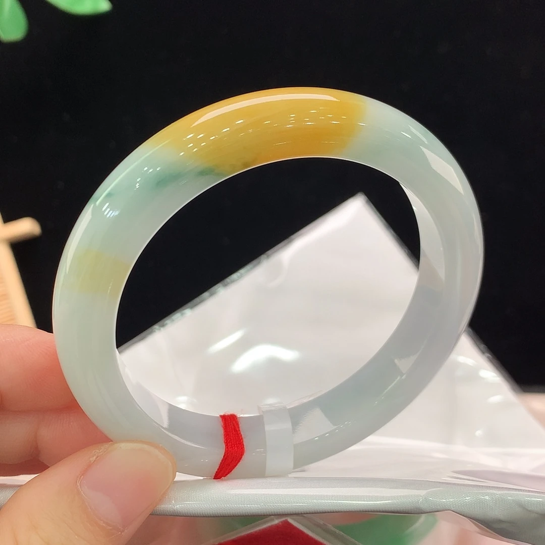 翡翠未镶嵌手镯0387