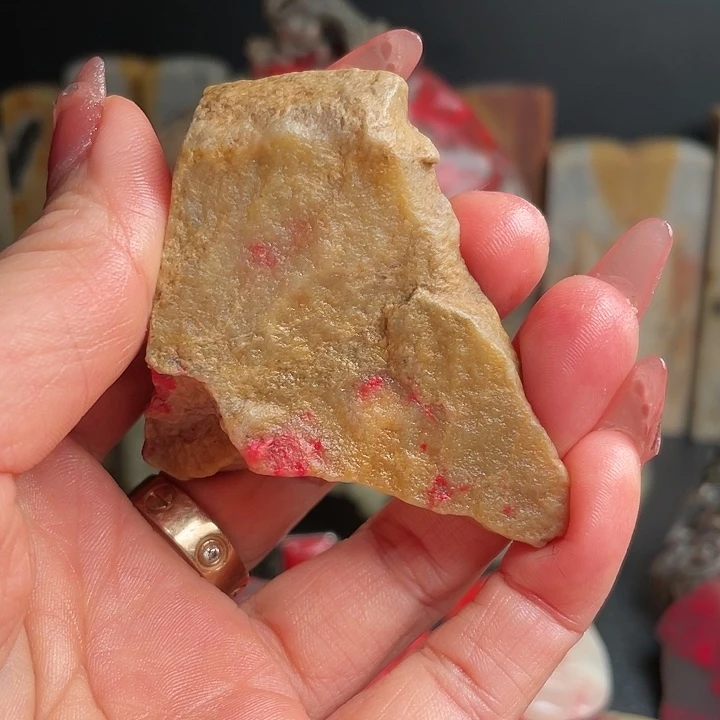 昌化鸡血石人*昌化鸡血石原石