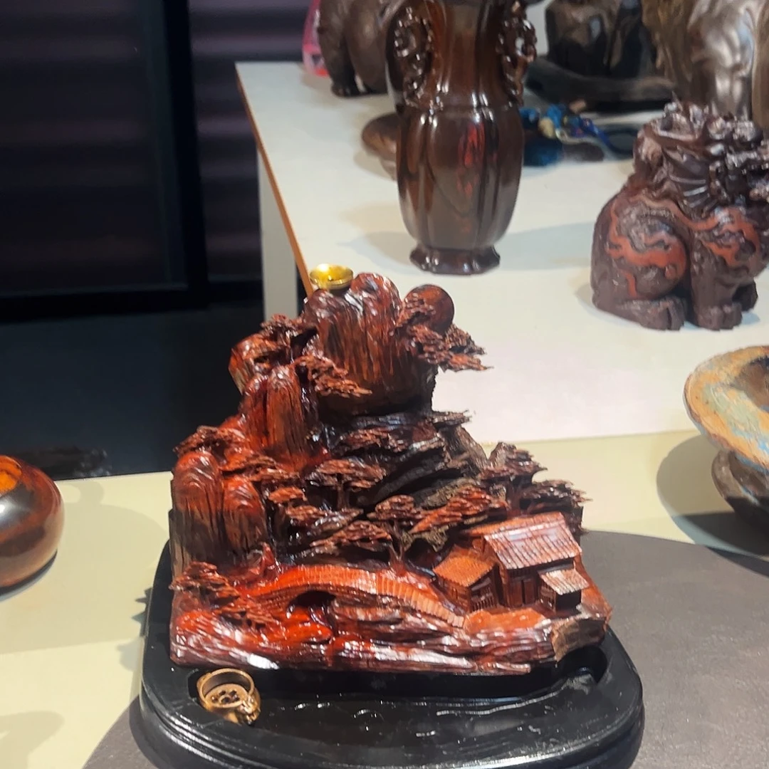 晨***曦小叶紫檀山水倒流香