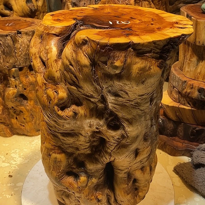 木天然老枣木墩子花架