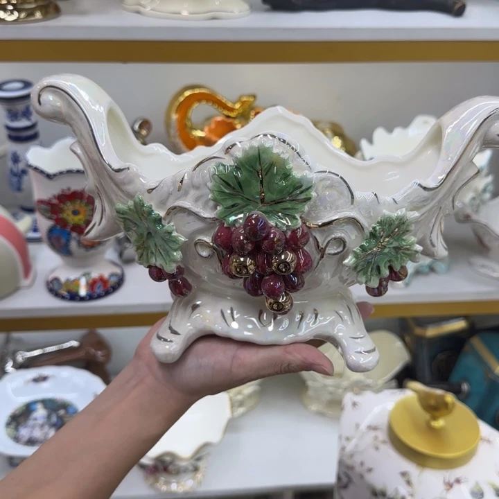 瓷片陶瓷工艺花瓶摆件