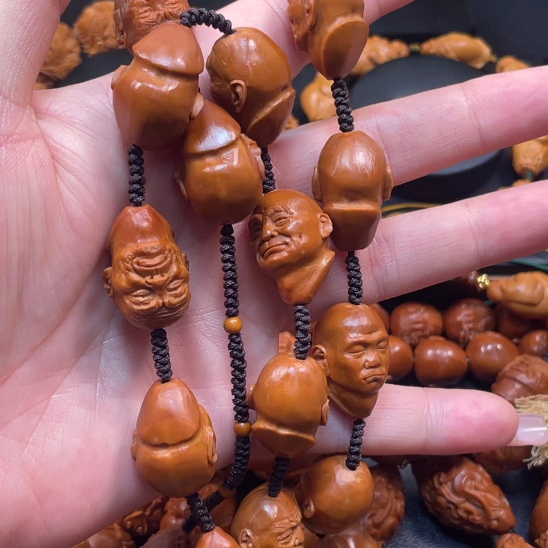橄榄核手串/手链三疯罗汗脖挂手工制作