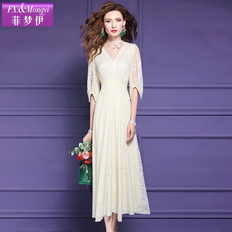 菲梦伊100%桑蚕丝新款时尚连衣裙FXXL1392