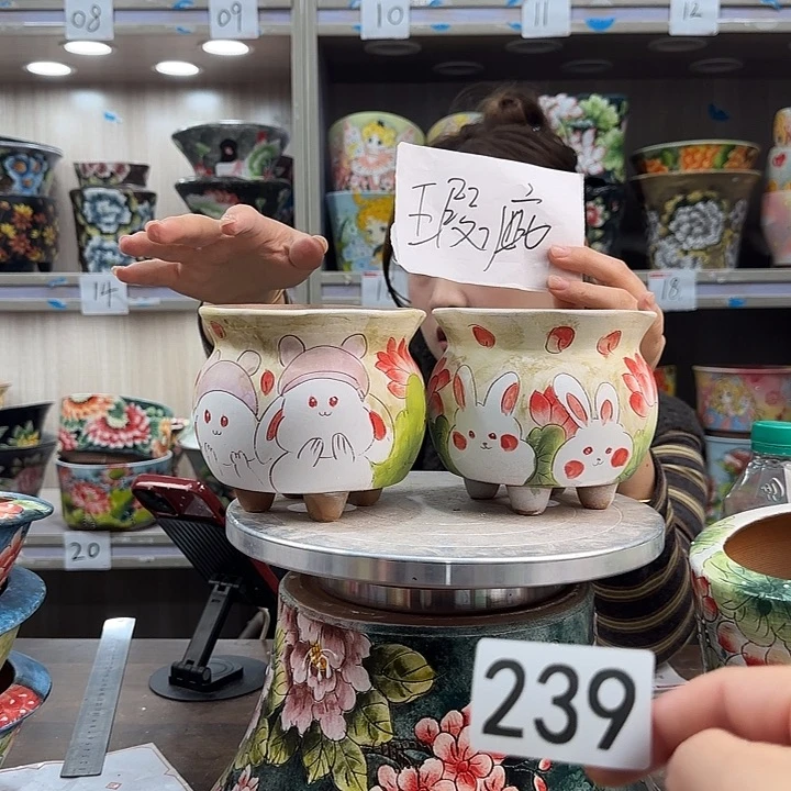 紫砂花盆瑕疵瑕疵239