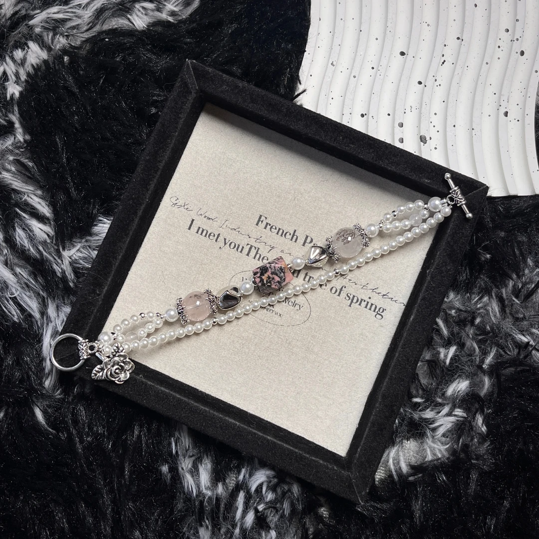 非金属仿珍珠手链 月初原创饰品 T433-H3-12 多样性发货