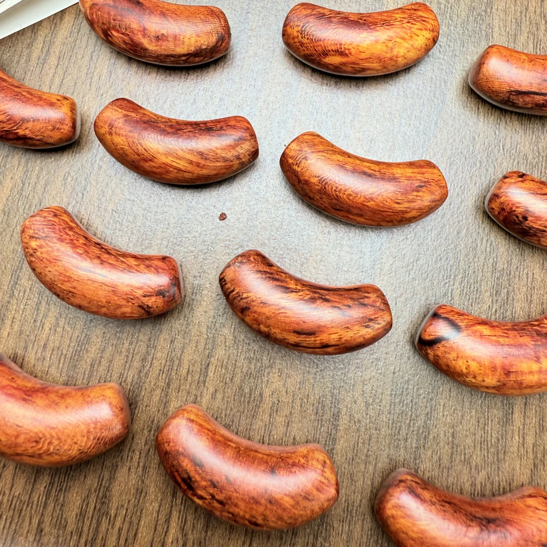 【红降雕刻】【新款】海南红降 海南黄檀结香 弯管雕刻3.0cm