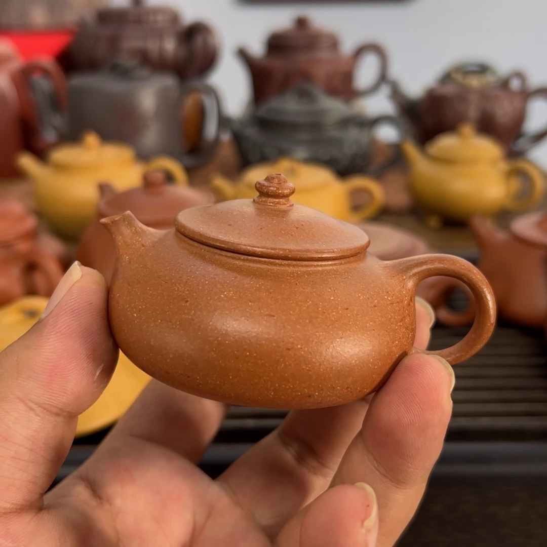 大***迹茶壶紫砂手工制作