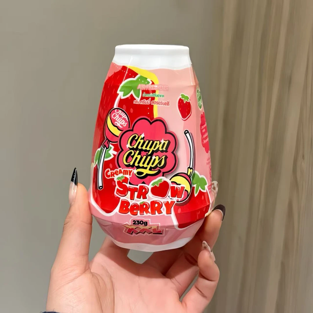 泰国珍宝珠Chupa Chups固体香薰空气清新剂室内厕所除臭香膏草莓