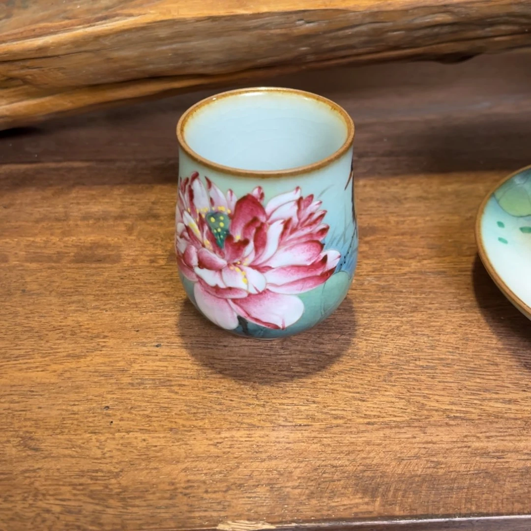 柴烧手工手绘陶瓷