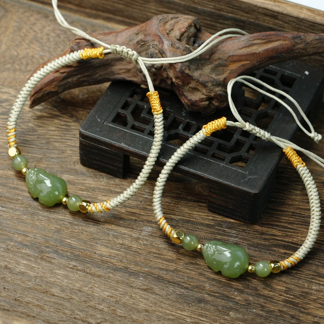 【小北好物】和田玉DIY手绳约12*16mm【多样性发一件】QH10X945